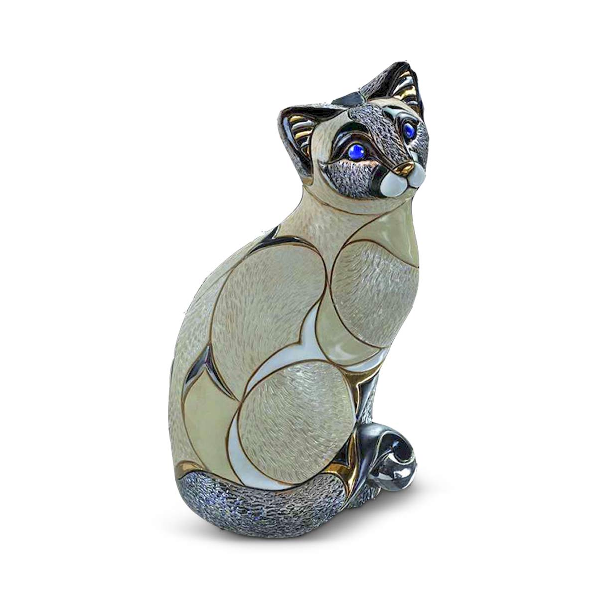 De Rosa Rinconada - Siamese Cat Ceramic Figurine