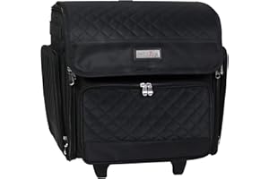 Everything Mary Wheeled Scrapbook Tote for Scrapbooking & Art - Travel Organizer Storage Bin for Paper, Glue, Tape