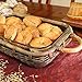 The Basket Lady Wicker Casserole Basket, 3 Quart, Antique Walnut Brown