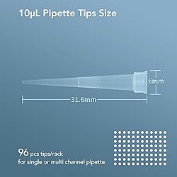 VISOSCI 10uL Universal Lab Sterile Pipette Tips