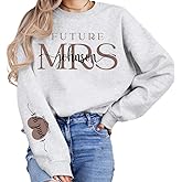 Custom Future Mrs Sweatshirt - Fiance - I Said Yes - Personalized Bride Sweatshirts For Women, Bride to be Sweatshirt Newly Engaged Engagement Gifts For Her A3 Black