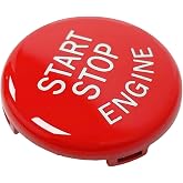 Engine Push Start Stop Button Car Accessories Interior Trims for BMW 1 3 5 6 X1 X3 X5 X6 Series,E81 E90 E91 E60 E63 E84 E83 E70 E71, Red