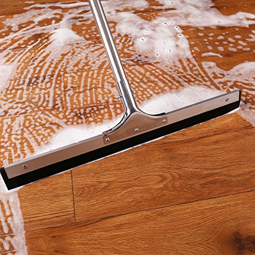 YCUTE Commercial Heavy Duty Floor Squeegee with 22" Rubber Blade- 52.9" Stainless Steel Long Handle Best for Moving Fluid Flat Concrete Tile Glass Marble and Wood Surfaces - Thumbnail 7