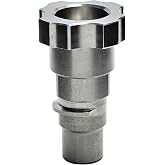 KEHE REFINISH Paint System Spray Gun Cup Adapter(#103/#S40) for SATA 3000/4000/5000 with QCC Family,Connects Numerous Paint Gun to KEHE Paint Spray System (Trapezoidal Thread) Stainless Steel
