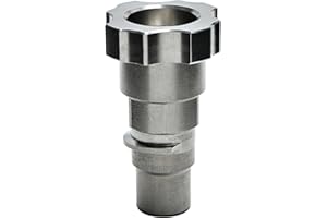KEHE REFINISH Paint System Spray Gun Cup Adapter(#103/#S40) for SATA 3000/4000/5000 with QCC Family,Connects Numerous Paint Gun to KEHE Paint Spray System (Trapezoidal Thread) Stainless Steel
