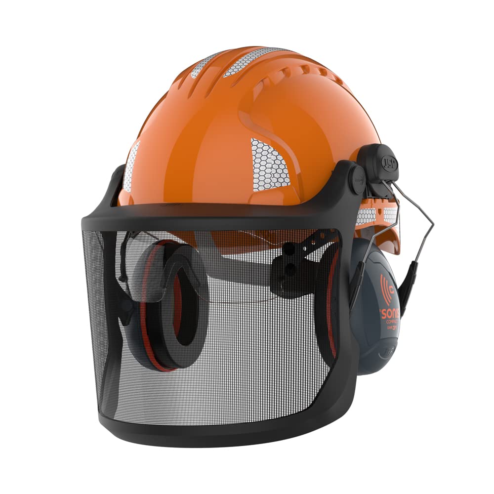 JSP Safety EVOGuard M2 Forestry Helmet System (AKE24A-400-800), Orange