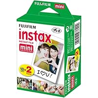Fujifilm INSTAX Mini Instant Film 2 Pack = 20 Sheets (White) for Fujifilm Mini 8 & Mini 9 Cameras, Model:4332059078