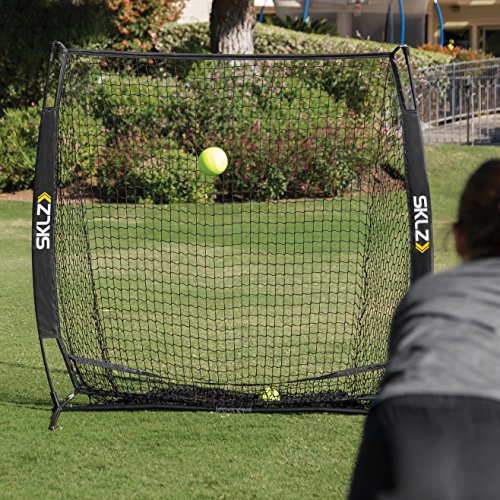 SKLZ Portable Baseball and Softball Hitting Net with Vault, 5 x 5 feet