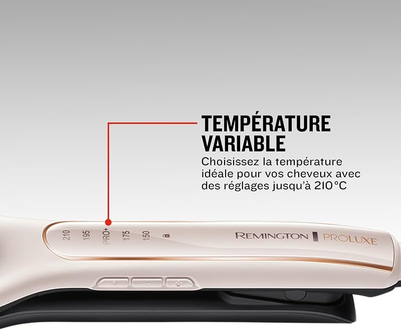 Boucleur à cheveux [Cylindre ajustable: 4 styles d'ondulations] PROluxe (revêtement céramique,Technologie OPTIheat: chaleur constante ciblée,Contrôle digital de température 150-210°C) CI91AW