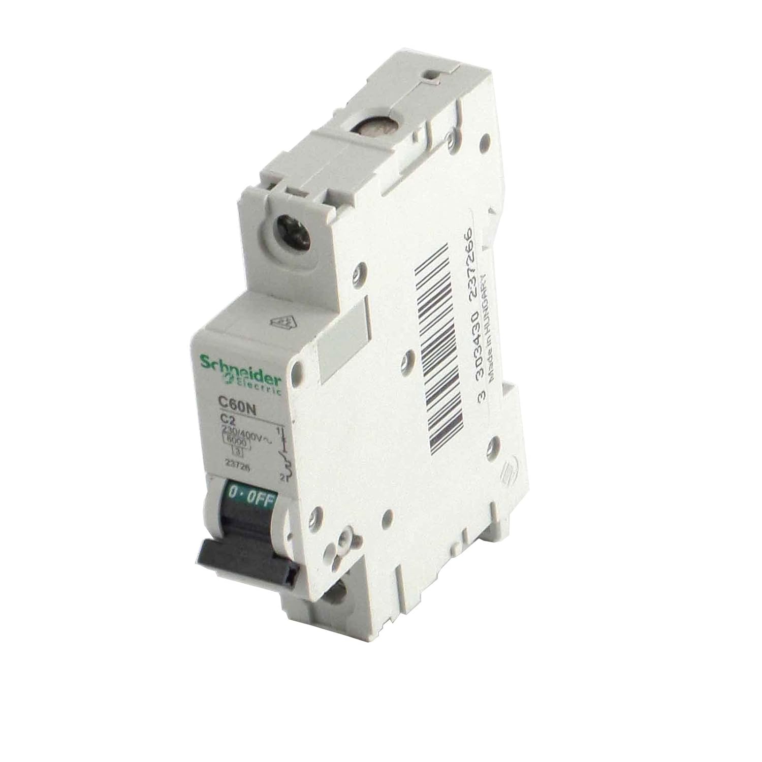 Schneider A9N61511 Mcb Miniature Circuit Breaker C60H-DC 1P 16A, White