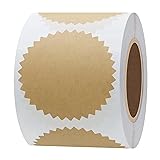 Hybsk 300pcs 2 inch Kraft Paper Certificate Sealing