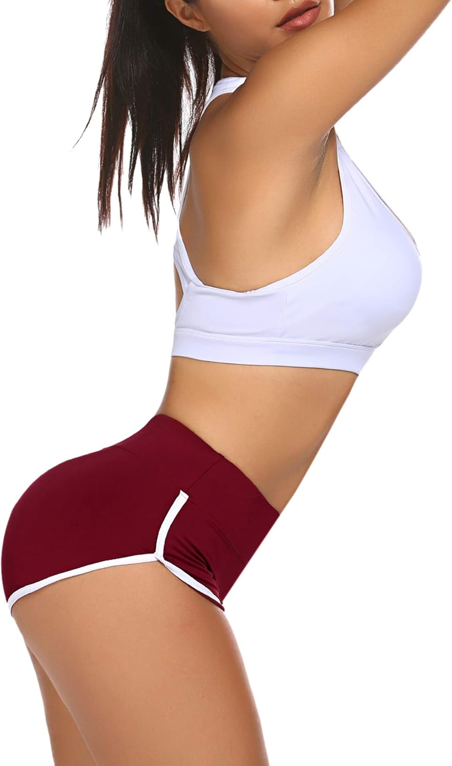ADOME Women's Active Shorts Fitness Sports Yoga Booty Shorts for Running Gym Workout: Clothing
