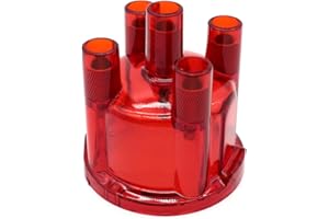 SIUKE Distributor Cap Distributor Cover Replacement for VW Bug Buggy Bus Ghia, Red AC905504