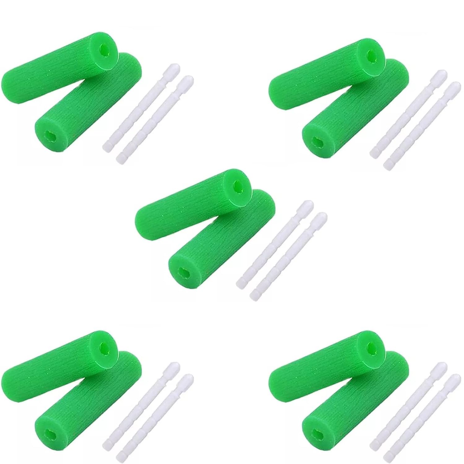 Pubiao 10 Pcs Aligner Chewies Dental Teeth Chewies Resuable Tray Seaters for Orthodontic Trays Chewy Dental Plaque Removal Tool (Green)