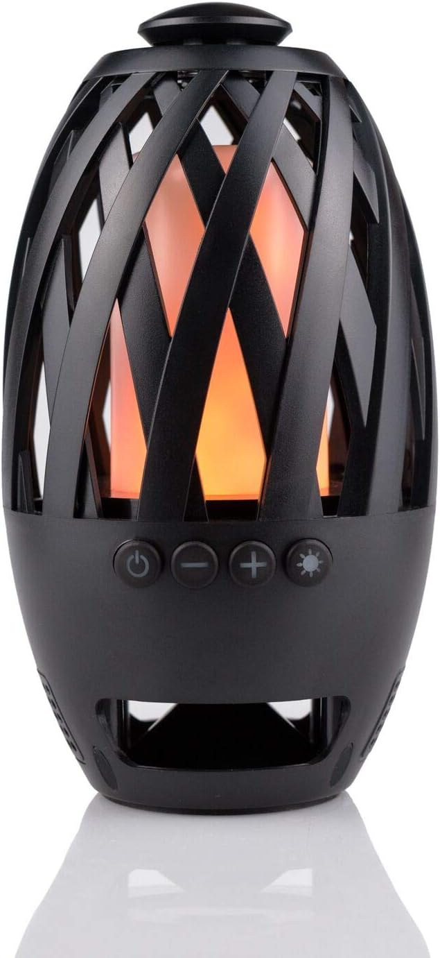 Wireless Bluetooth Lautsprecher mit LED-Flamme Lampe - Wireless