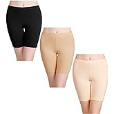 wirarpa Women's Anti Chafing Cotton Underwear Boy Shorts Long Leg Boyshorts Panties 3 Pack