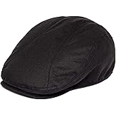 BOTVELA Men Cotton Twill Newsboy Flat Ivy Driving Hat Fitted Cap
