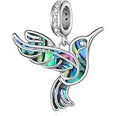 Peireara Hummingbird Charm for Bracelet 925 Sterling Silver Hummingbird Charms Hummingbird Jewelry Hummingbird Gifts for Women
