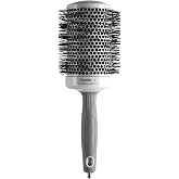 Olivia Garden Ceramic + Ion Round Thermal Hair Brush - Not Electrical - Professional Blowout Brush for Normal to Thick Hair
