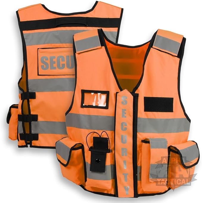 HiViz orange tactical security vest Amazon.co.uk DIY & Tools