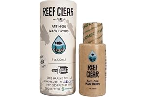 Aloha Reef Reef Clear Anti-Fog Mask Drops – Tear-Free, Reef-Safe Defogger for Snorkel and Dive Masks – 30mL – Biodegradable, 
