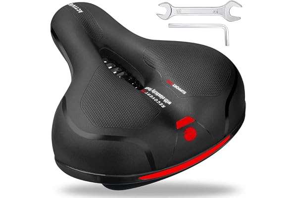Roryimke Comfortable Bike Seat Replacement Bike Saddle Dual Shock Absorbing Ball Anti-Slip Bicycle Saddle Waterproof Bicycle