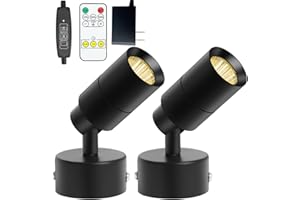 TAYSING LED Spot Lights Up Lights Indoor Plug in 5W 3000K 13ft Cord Dimming Timing Wireless Controller Uplighting Floor Spotlight Uplights Indoor Accent Light Ambient Lights for Plants Pictures Artwork