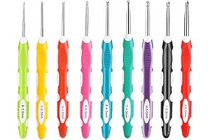Crochet Hook Kit Crochet Hooks Set for Beginner Ergonomic Crochet Needle Kits Beginners Needles Accessories for DIY Crafts Ca