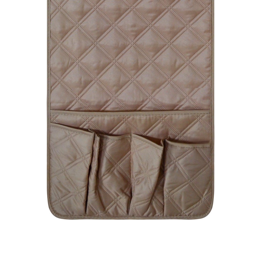 Eamay Sofa Armrest Storage Organizer Save Space Storage Bag,Fits for Phone, IPad, Books, Magazines, TV Remote Control(Beige)