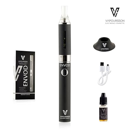 Vapoursson ENVOD | Elektronische Zigarette E-Shisha Wiederaufladbare Batterie | Boden-Verdampfer E-Flüssigkeit nachfüllbar | 