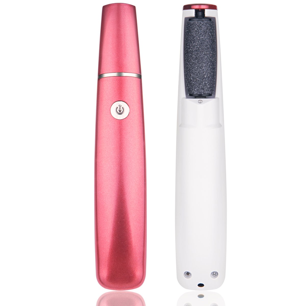 Rechargeable Callus Remover with LED Light,TianQin WY Electric Callus Remover ,Easier Grip Design to Remove More Callus Perfect for Remove Hard, Dead, Cracked Skin, 2 Rollers Included