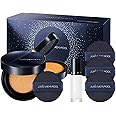 [JUNGSAEMMOOL OFFICIAL] Essential Skin Nuder Cushion Special Set (Medium) | Nuder Cushion Navy Edition (Refill included) + Lip-Pression Glittering Topper (2g) + Navy Cushion Puffs (3pcs)
