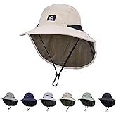 ZOORON Kids Sun Hat with Neck Flap UPF 50+ UV Protection Wide Brim Breathable Fishing Safari Beach Summer Hat for Boys Girls