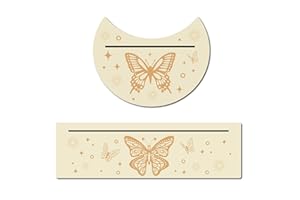 GORGECRAFT 2PCS Wooden Tarot Card Holder Wood Handmade Display Stands for Witch Divination Tools Majic Ceremonial Altar Decor