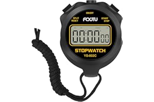 FCXJTU Simple Digital Sports Stopwatch, No Bells, No Clock, No Alarm, Simple Basic Operation, Silent