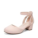 DREAM PAIRS Girls Dress Shoes Closed Toe High Heels