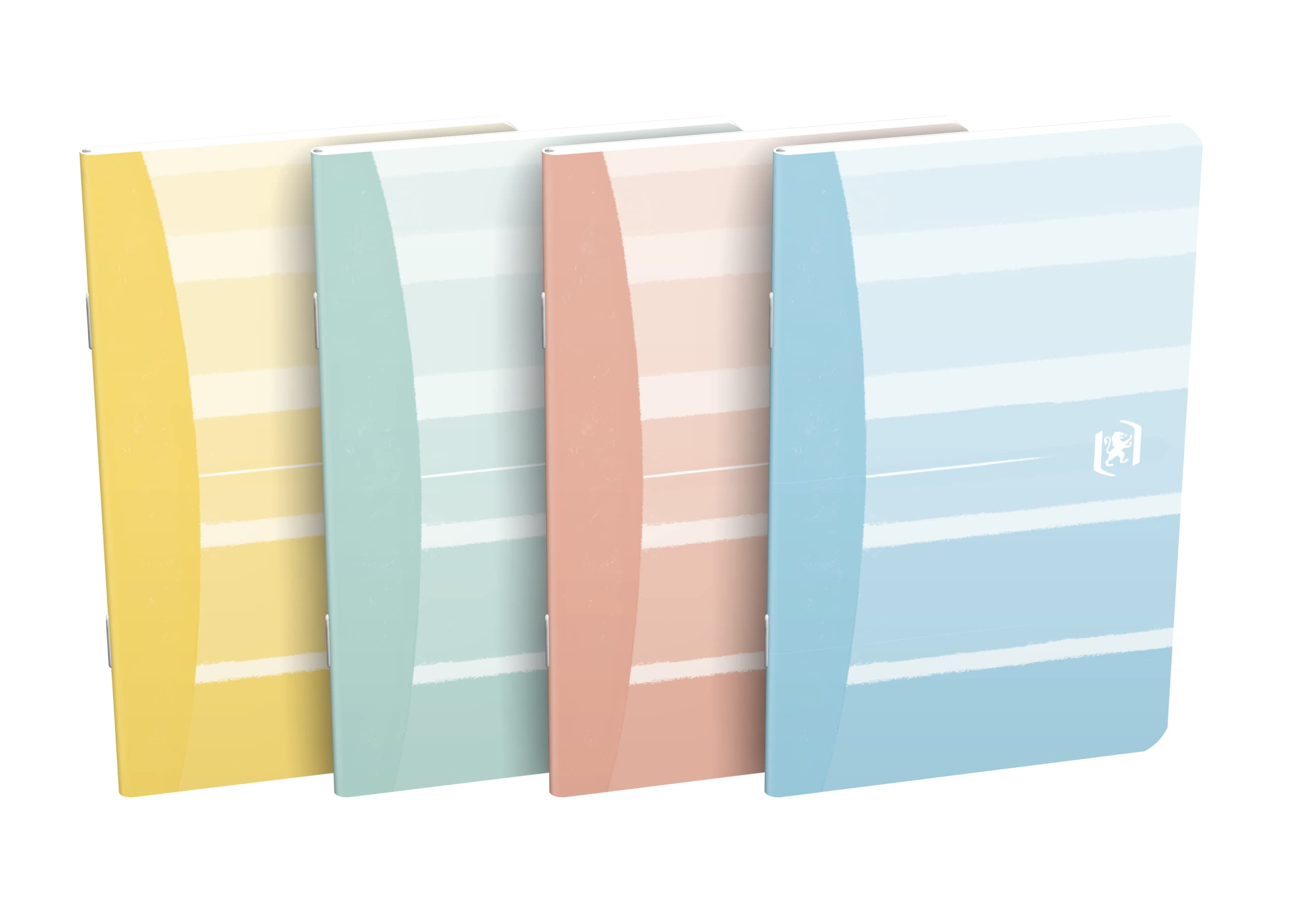 Oxford Notebook 9 x 14 cm, lined, GO Iconic, 30 sheets, 4 colours, pack of 10