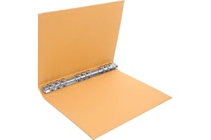 Wakauto Hardback Notebook Binder B5 Kraft Paper Cover 9-Hole Round Design for School