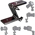 PURAMI Universal Flex Tilt Head Z Mount Bracket with Arca-Swiss and Tripod Quick Release Plate for Camera Slider Rail Cage Rig Gimbal Stabilizer Compatible with DSLR Canon Nikon Sony
