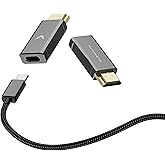Futurizta Tech USB-C Female to HDMI Male Adapter 4K 60Hz, USB-C to HDMI Converter, Thunderbolt 3/4 Compatible, 4K Ultra HD Display Adapter Compatible with MacBook, iPad Pro, Samsung Galaxy, and More