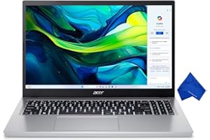 Acer Aspire 15.6" FHD Laptop - Intel Core i3-N355, 8GB RAM, 128GB SSD, Windows 11 S Mode, Newest Model (with Microfiber Cloth