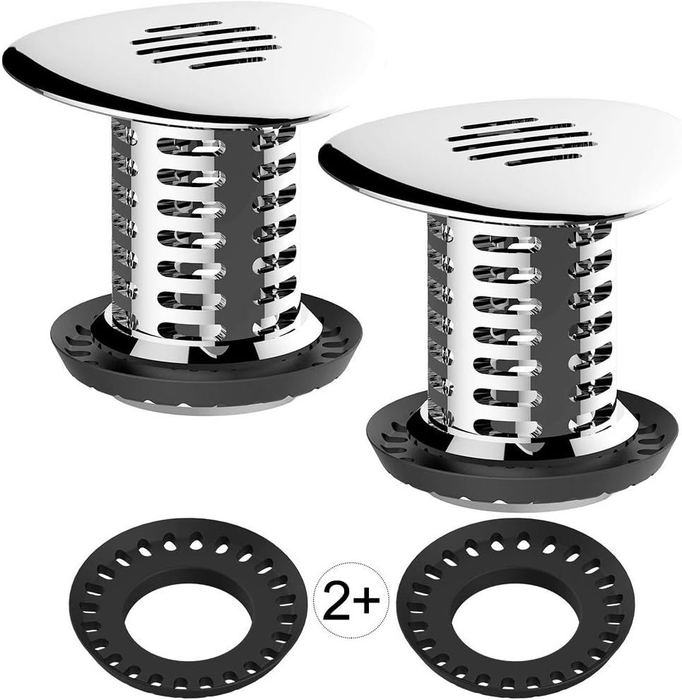 Tub Drain Hair Catcher, Upgraded Bathtub Shower Combo Drain Protector Hair Strainer Snare Trap, Match Standard Drain Sizes from 1.46 to 1.79 Inches, Catch Hair Easily and Fast Water, Anti-Rust, 1 pc: Home & Kitchen