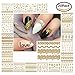 Light gold lace themed nail sticker, Nail Art Stickers Beauty Nail Decorations Toolnail stickers, Easy Nail Art Set for Finger or Toe，20 Sheets