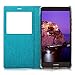 Feitenn Huawei Mate 9 case Premium Leather PU Flip Wallet Case with View Window Stand Kicstand Card Holder Magnetic Closure TPU bumper full cover slim Leather Case for Huawei Mate 9 (Blue)