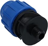 AB Tools 32mm x 1/2" MDPE Male Adapter Compression Coupling PN16 Water Pipe view 3