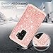 Samsung Galaxy S9 Plus Glitter Case for Girls Women (Not Fit S9),LeYi Bling Sparkly Cute [PC Silicone Leather] Dual Layer Heavy Duty Protective Phone Case for Galaxy S9 Plus/S9 + TP Rose Gold