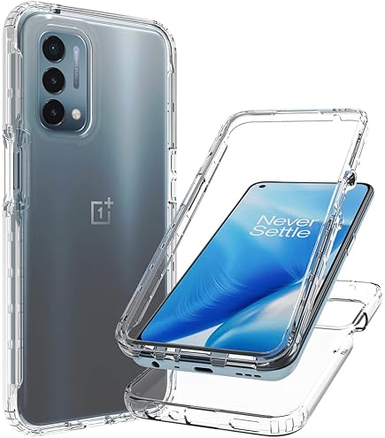 WUACYEAMING Cover per OnePlus Nord N200 5G,Cover Case in Silicone Trasparente Ultra Sottile e Leggera, Anti Ingiallimento Custodia con Antiurto, Anti-Graffio e Retro TPU-(delfino
