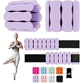 Wrist Ankle Weights for Women Men, Leg Arm Wrist Weights Bangles 1lb*2 2lb*2 Wearable Weights Pilates Weighted Bracelet for Strength Training Walking Swimming Yoga Physical Therapy