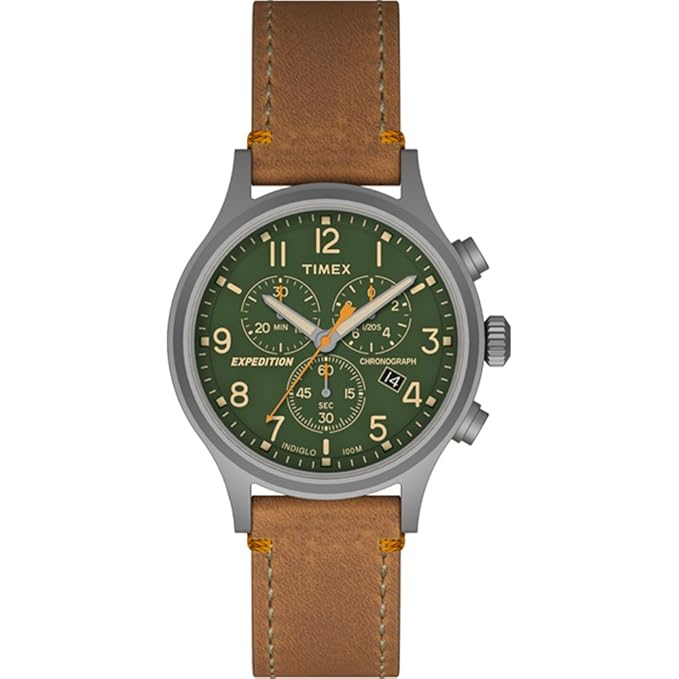 timex green dial watch
