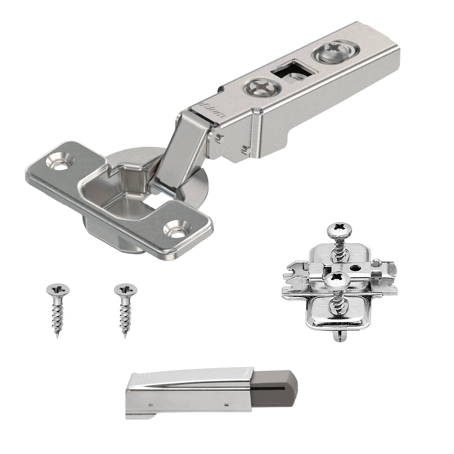 Blum Clip Austria 70.255 71M2550 Standard Hinge with Corner Stop / Damper / Mounting Plate